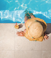 TRAVERTITION BEIGE BULLNOSE 600X600X20